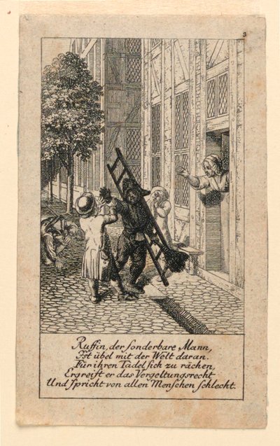 A Retaliação, Ilustração para "Königl: Grosbrit [anian] calendário genealógico para o ano 1780 Lauenberg por J.G. Berenberg" de Daniel Nikolaus Chodowiecki