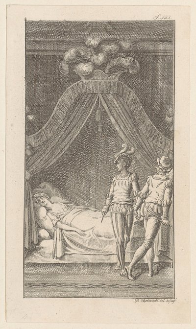 Gravura de título para os "Esboços" de Meissner, quarta colecção de Daniel Nikolaus Chodowiecki