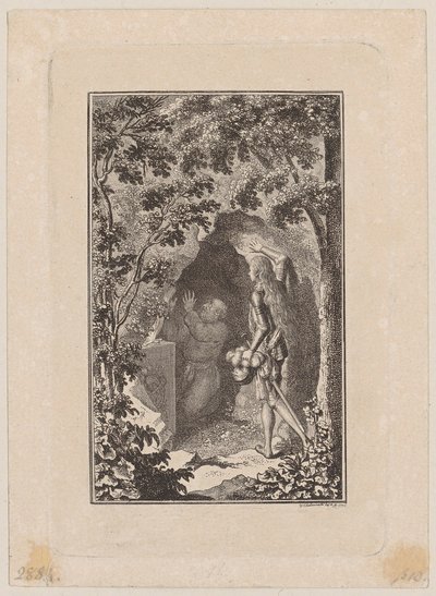 Gravura em cobre da capa das «Cenas» de Mühlenpfordt de Daniel Nikolaus Chodowiecki