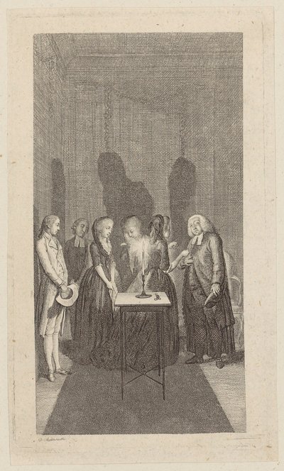 Gravura de frontispício para «Carl von Carlsberg» de Salzmann, segunda parte de Daniel Nikolaus Chodowiecki