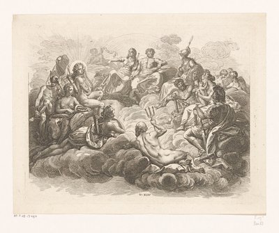 Coleção de Deuses no Olimpo de Daniel Nikolaus Chodowiecki