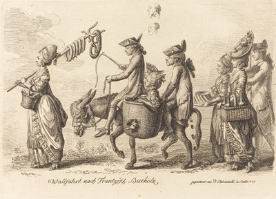 Wallfahrt nacht Frantzösch Bucholz (Pilgrimage to French Bucholz) de Daniel Nikolaus Chodowiecki