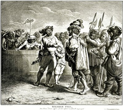 Guilherme Tell, 1781. de Daniel Nikolaus Chodowiecki