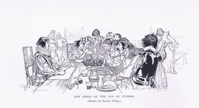 Don Diego na pousada de Viveros, de The Magazine of Art 1893, Cassell and Company de Daniel Urrabieta Vierge