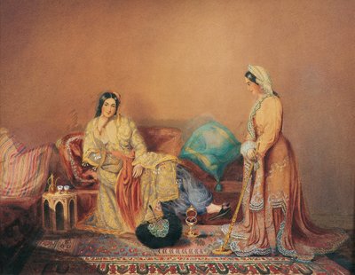 Senhoras gregas Fanariot, meados do século XIX. de Daniel Valentine Rivière