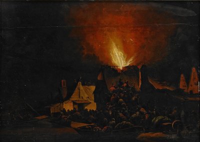 Fogueira da noite, 1660 de Daniel Vosmaer