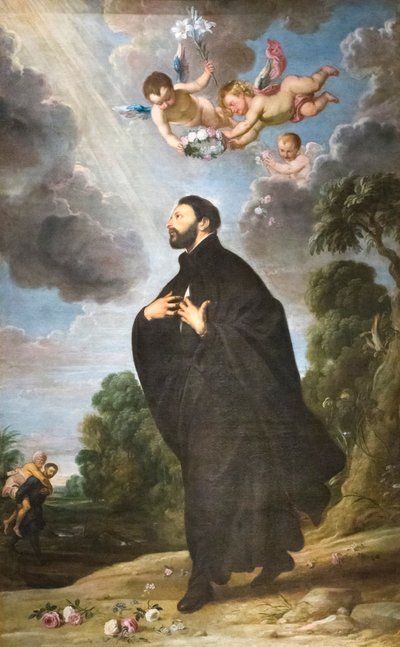 São Francisco Xavier, retábulo (óleo sobre tela) de Daniel & Wildens Jan (1586 1653) Seghers