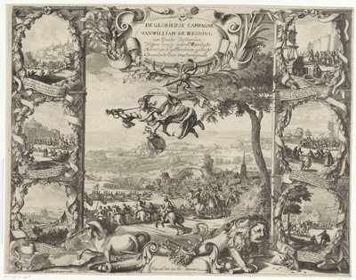 Vitórias do rei William III na Irlanda (metade superior), 1690 A gloriosa campanha de William III, rei da Grã-Bretanha Neffens, algumas das ações mais memoráveis ​​dos aliados e confederados no ano de 1690 ocorreram (título em de Daniel de Lafeuille
