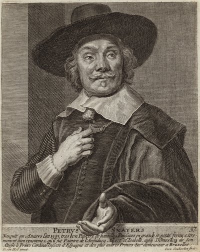 Retrato de Pieter Snayers de Daniel van Heil