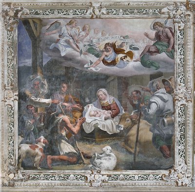 Adoração dos pastores (fresco) de Daniele Crespi