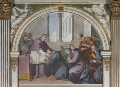 St. Hugh e St. Bruno e seus companheiros, 1629 de Daniele Crespi