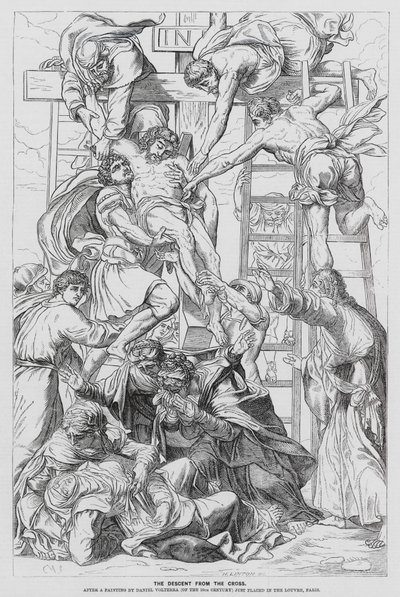 Descida da Cruz (gravura) de Daniele da Volterra (1509 66) (after)