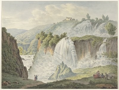 Vista das cascatas do Tivoli de Daniël Dupré