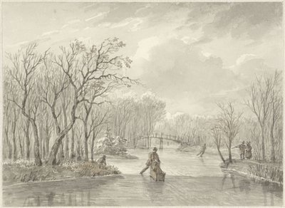 Vista de Inverno de Daniël van Oosterhoudt