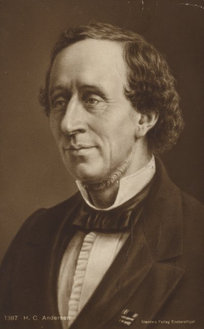 Hans Christian Andersen (1805-1875), autor e poeta dinamarquês de Danish School