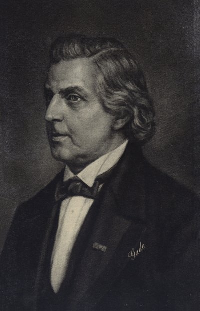 Niels Wilhelm Gade, compositor dinamarquês, maestro, violinista, organista e professor (1817-1890) de Danish School