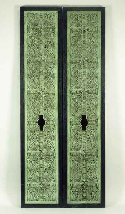 Dois painéis de elevador, 1894-1895 de Dankmar Adler