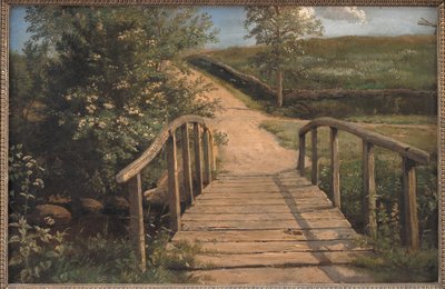 Ponte sobre um córrego em Assens, Funen de Dankvart Dreyer