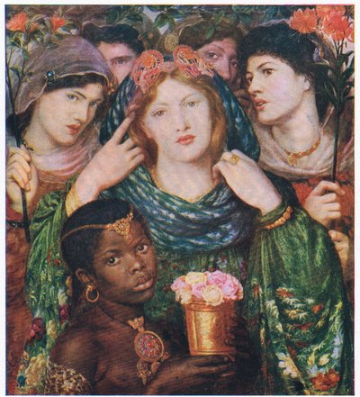 The Beloved, ilustração da My Magazine (Arthur Mee), c.1920-30 (litografia a cores) de Dante Gabriel (after) Rossetti