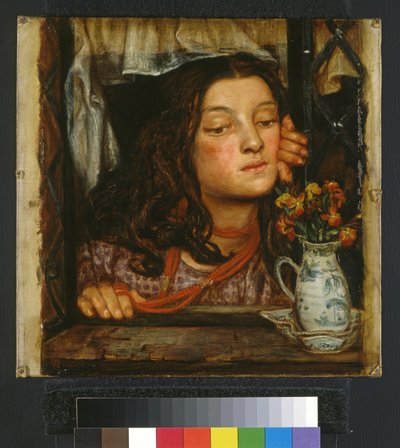 Menina em uma treliça, 1862 de Dante Gabriel Charles Rossetti