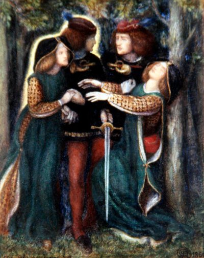 Como eles se conheceram de Dante Gabriel Charles Rossetti