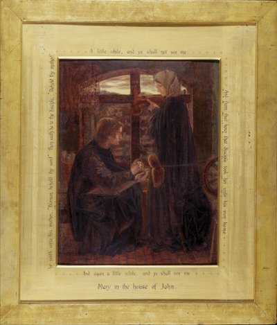 Maria na Casa de São João de Dante Gabriel Charles Rossetti