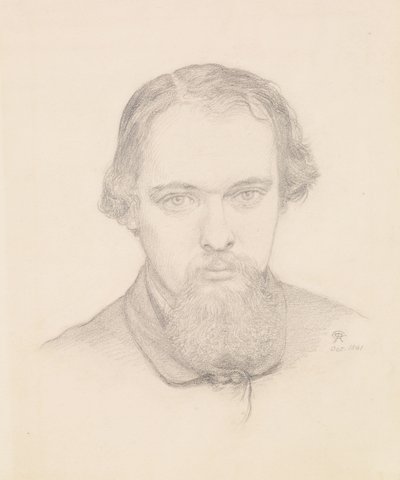 Auto-retrato de Dante Gabriel Charles Rossetti