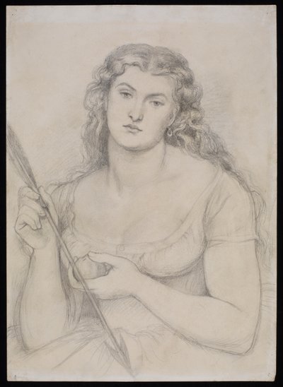 Estudo para "Venus Verticordia", c.1863-64 de Dante Gabriel Charles Rossetti