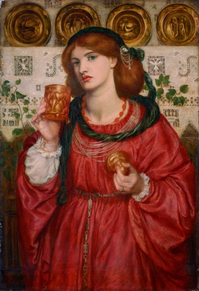 A Taça do Amor, 1867 de Dante Gabriel Charles Rossetti