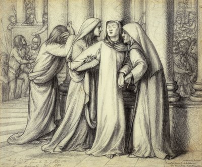 A Virgem Maria sendo consolada, 1891 de Dante Gabriel Charles Rossetti