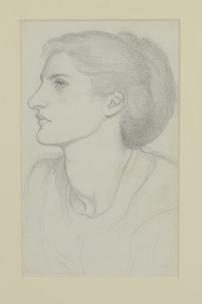 Cabeça da mulher, 1865-70 de Dante Gabriel Charles Rossetti