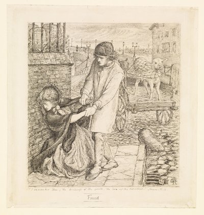 Encontrado - Estudo de composição de Dante Gabriel Rossetti