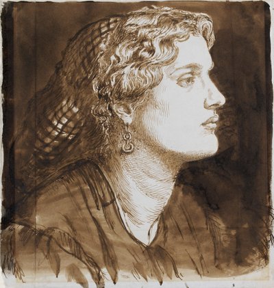 Retrato de Fanny Cornforth, c1860 de Dante Gabriel Rossetti