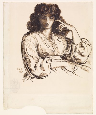 Retrato de Jane Morris de Dante Gabriel Rossetti