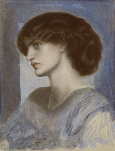 Retrato de Jane Morris, 1868-1874. de Dante Gabriel Rossetti