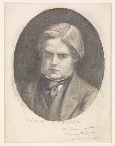 Retrato de William Holman Hunt (1827-1910) de Dante Gabriel Rossetti