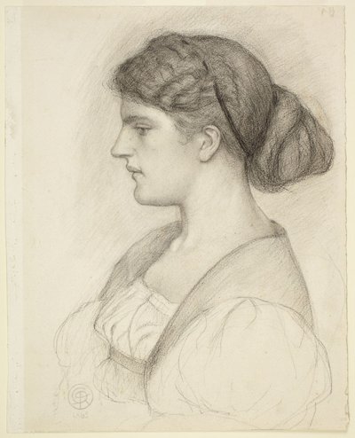 Busto de perfil de Fanny Cornforth de Dante Gabriel Rossetti