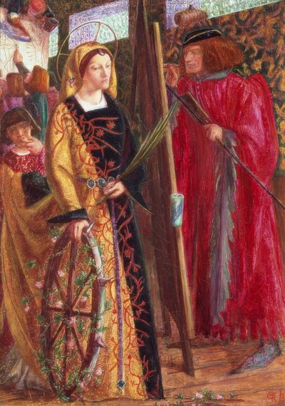 Santa Catarina de Dante Gabriel Charles Rossetti