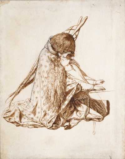 Santa Cecília, década de 1850 de Dante Gabriel Rossetti