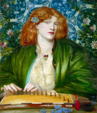 The Bower Azul de Dante Gabriel Charles Rossetti
