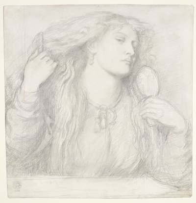 Mulher a pentear-se, Fanny Cornforth de Dante Gabriel Rossetti
