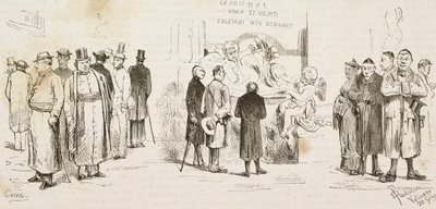 Peregrinos alemães em Roma, gravura de Dante Paolocci e Canedi de L