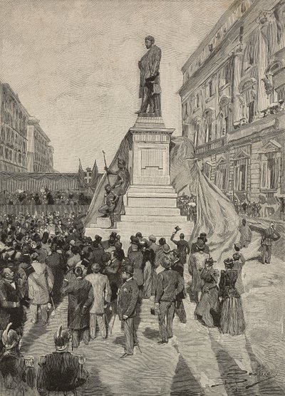 Inauguração do monumento a Quintino Sella, por Ettore Ferrari, 9 de abril de Dante Paolocci