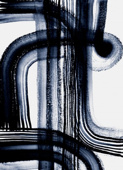 Traços azuis abstratos de Danushka Abeygoda