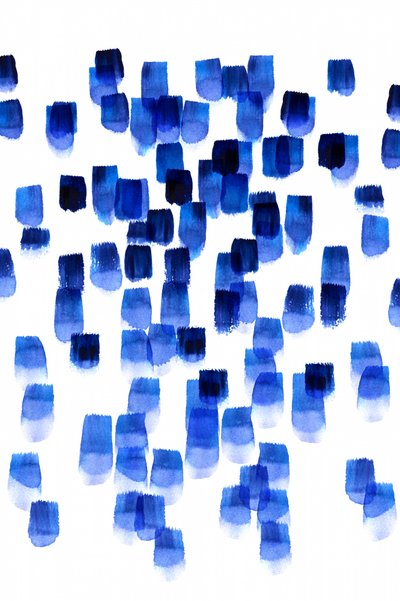 Pinceladas em aquarela azul de Danushka Abeygoda