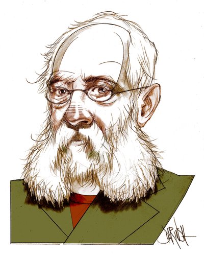 Ferdinand Petruccelli De Gattina , 2016 (desenho digital a lápis de cor) de Dariush Radpour