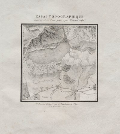 Coleção de ensaios litográficos: ensaio topográfico de Darmet