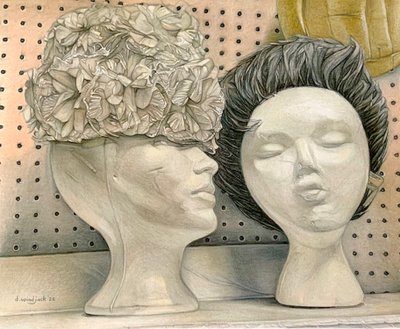 Hail To The Bigwigs, 2022 (lápis sobre papel) de Darrell Windjack