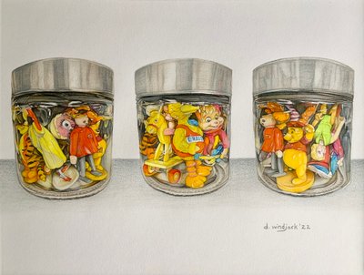 Pronto para a aventura, 2022 (lápis sobre papel) de Darrell Windjack