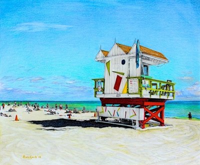 Areia entre os meus dedos dos pés, 2018 (lápis sobre papel) de Darrell Windjack